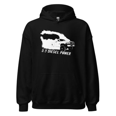 2nd Gen Burnout Rolling Coal Hoodie Sweatshirt-In-Black-From Aggressive Thread